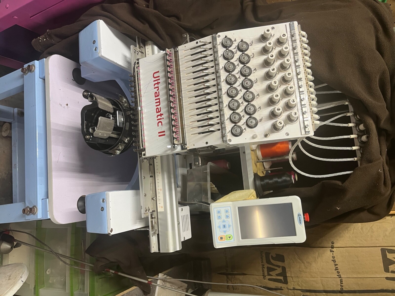 Ultramatic 1501C 15 color embroidery machines used
