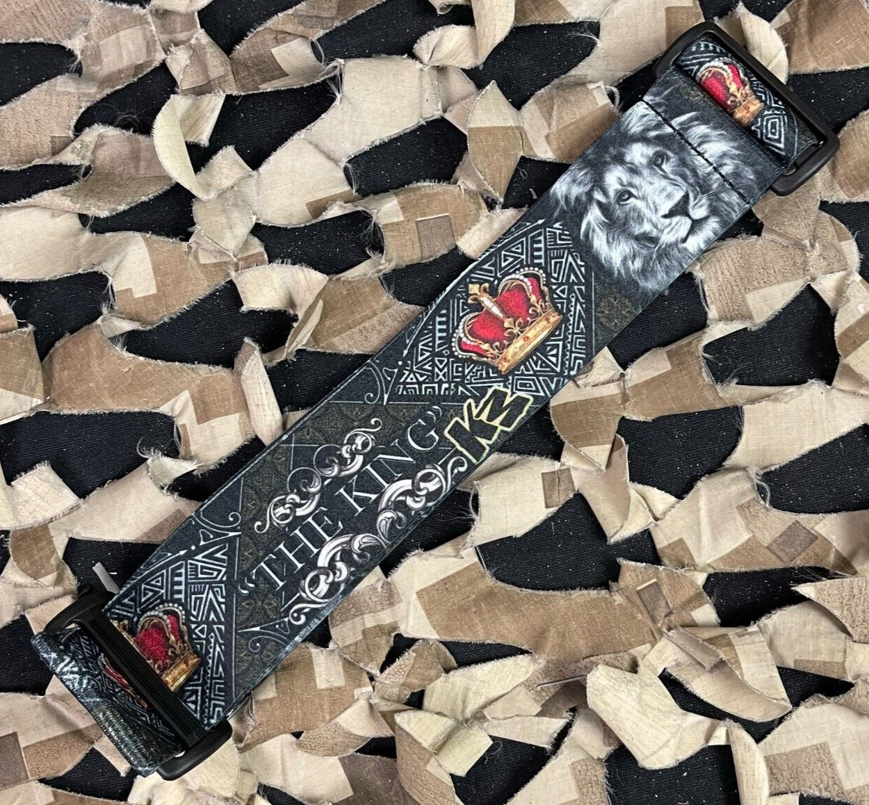 NEW KM Paintball Universal JT Goggle Strap - Limited Edition The King
