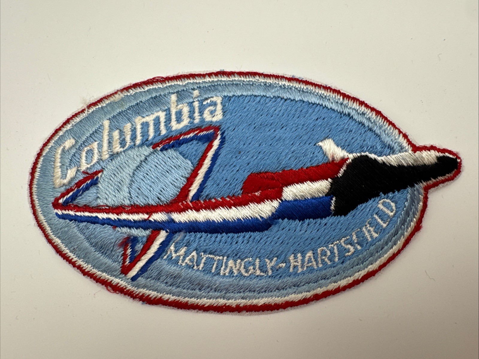 NASA Space Shuttle Columbia STS-4 Mattingly Harts Vtg Orig 1982 Patch 4.5x2.5in