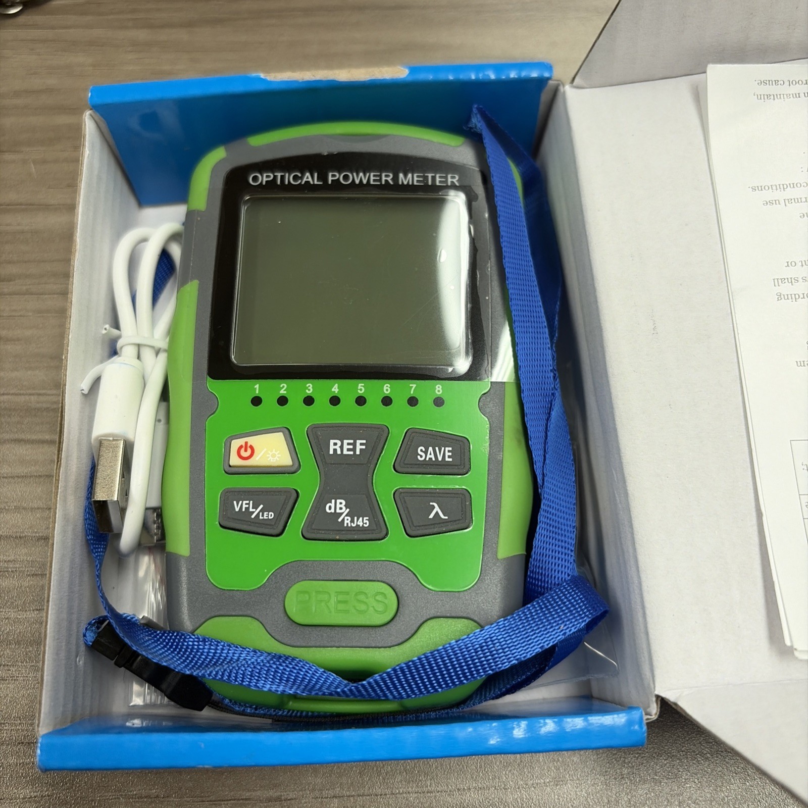 Rechargeable Optical Power Meter AMC7030 7010dBm mini Fiber Cable Tester