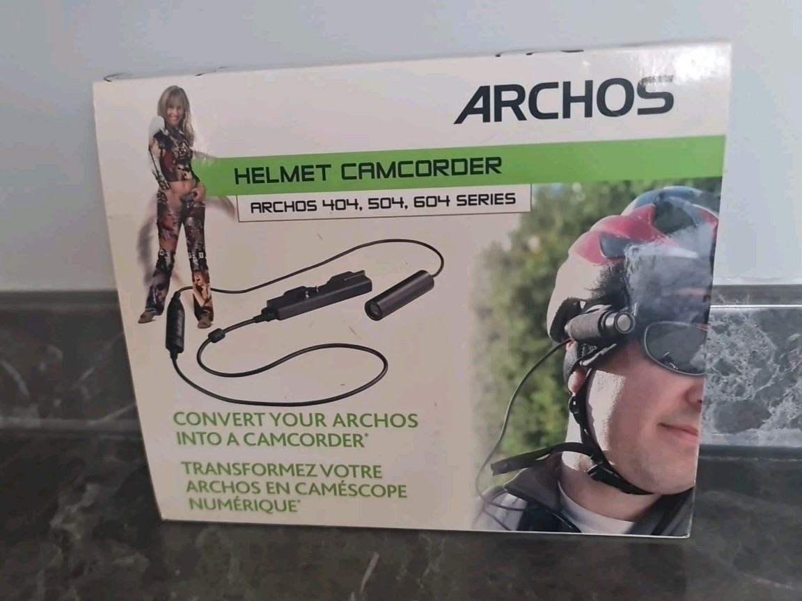 Archos Helmet Camcorder For Archos 404, 504, 604 Series Unused