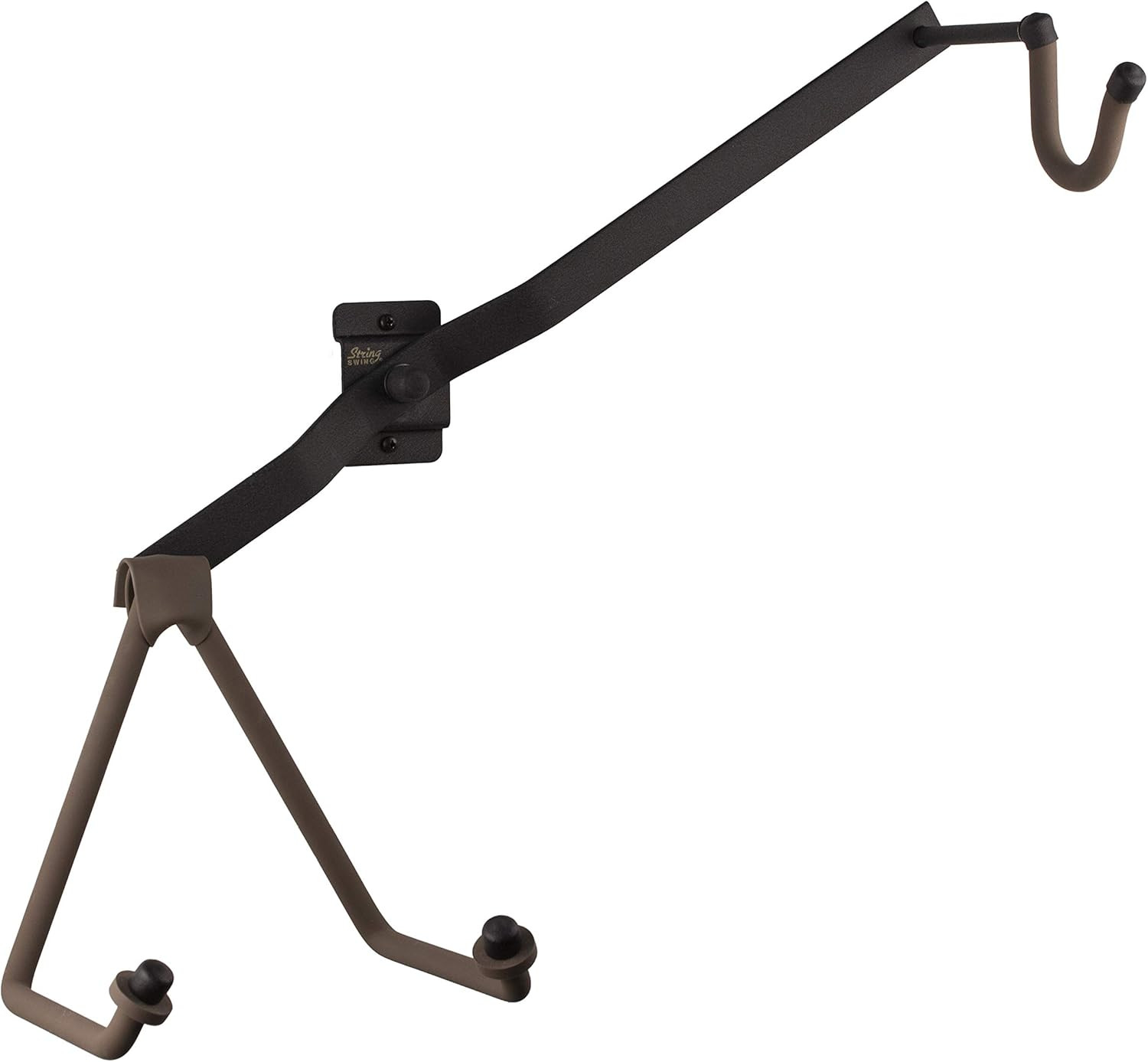 Guitar Holder Low-Profile Wide-Body for Horizontal Flat Wall Mount - 1 Piece Uni
