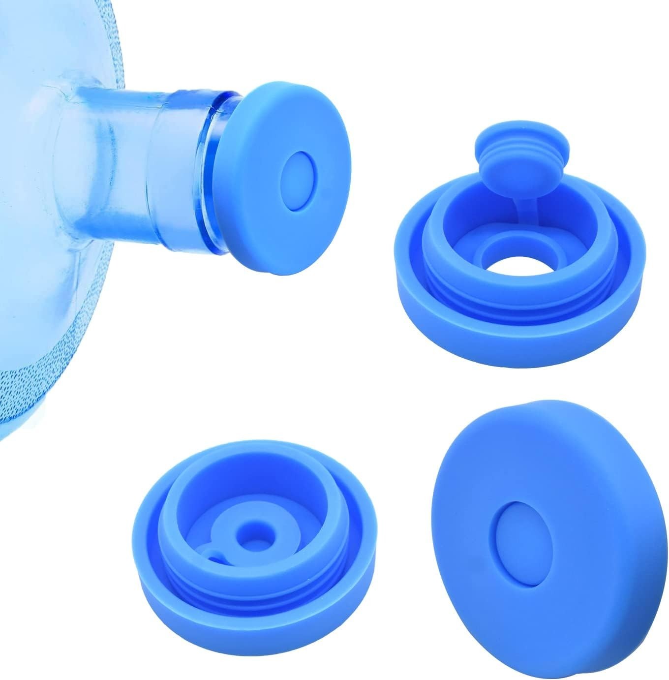 3 Pcs Reusable 5 Gallon Water Jug Caps Leak Proof Bottle Lids (55mm) Bottles New