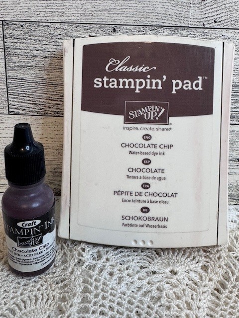 Stampin' Up! Ink Pad and Reinker CHOCOLATE CHIP  Set Cardmaking, Scrapbooking