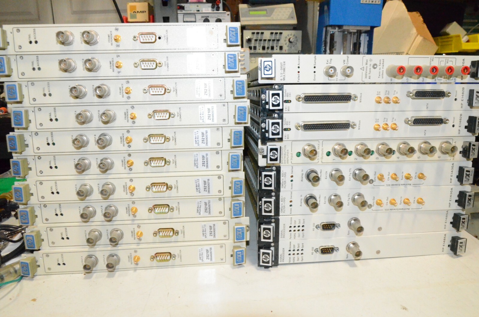 HP Agilent VXI Modules E1401B E1485A E1430A E1750A E1482B E1410A Z5210F