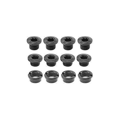 Origin8 Thruster 2X Boost/Fat Chainring Bolt Set, Steel, Black