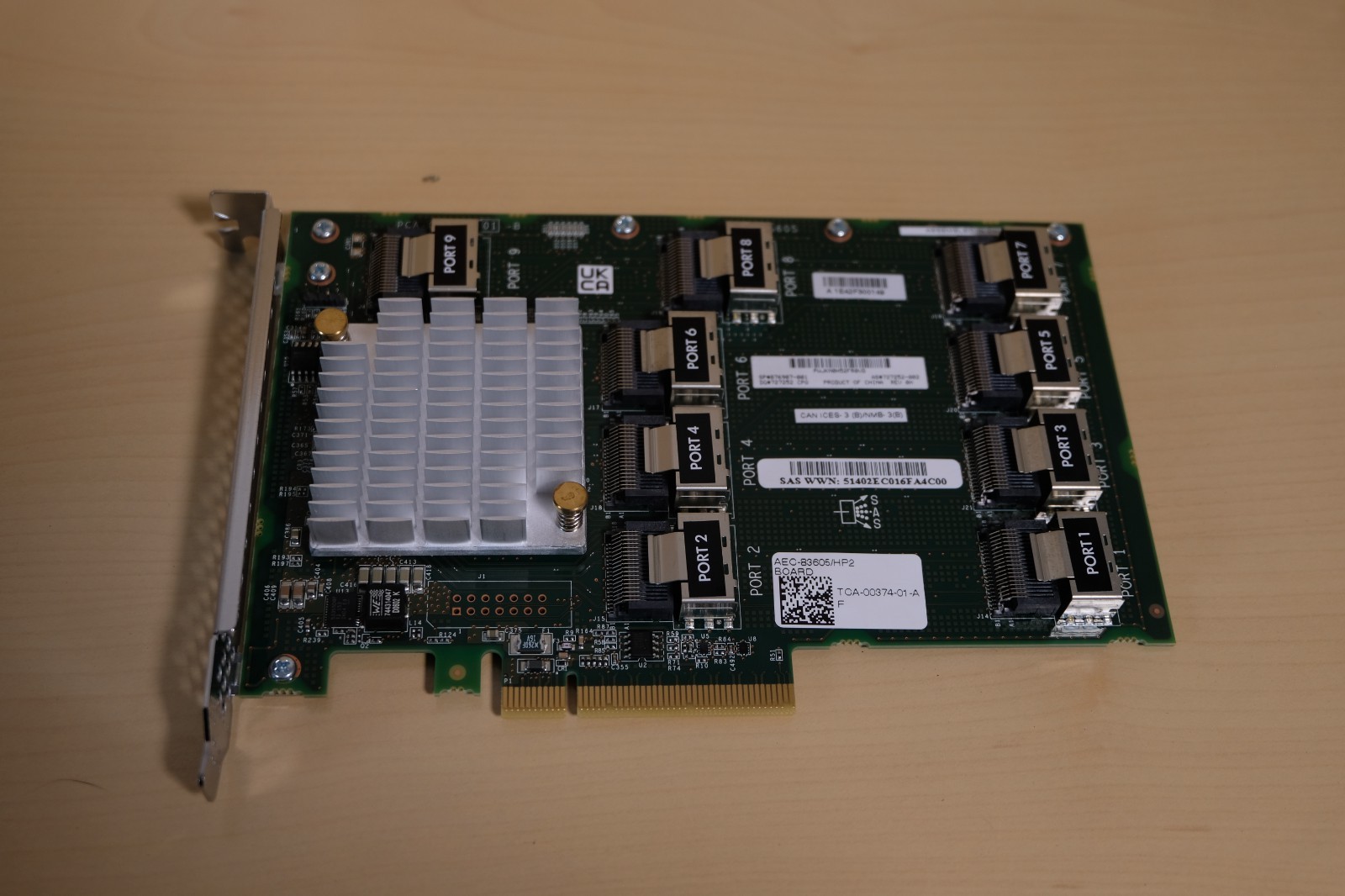 HP AEC-83605 12GB SAS Expansion Board for DL380 Gen 9 727252-001 761879-001 #14