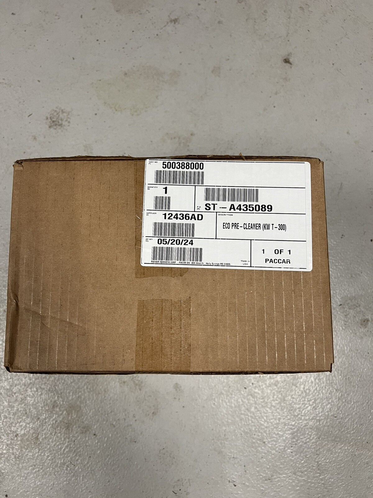 Peterbilt Kenworth Parker PACCAR 500388000 Air Filter Hood Element Cleaner
