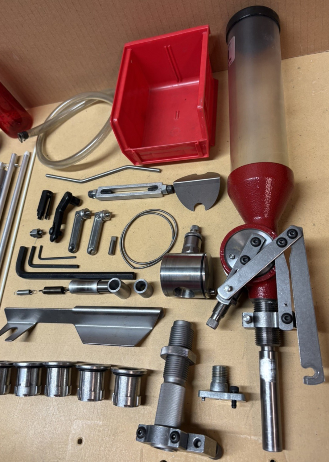 Hornady Lock-N-Load AP Loader Progressive Press + Shell Plates + Die Tool Nice