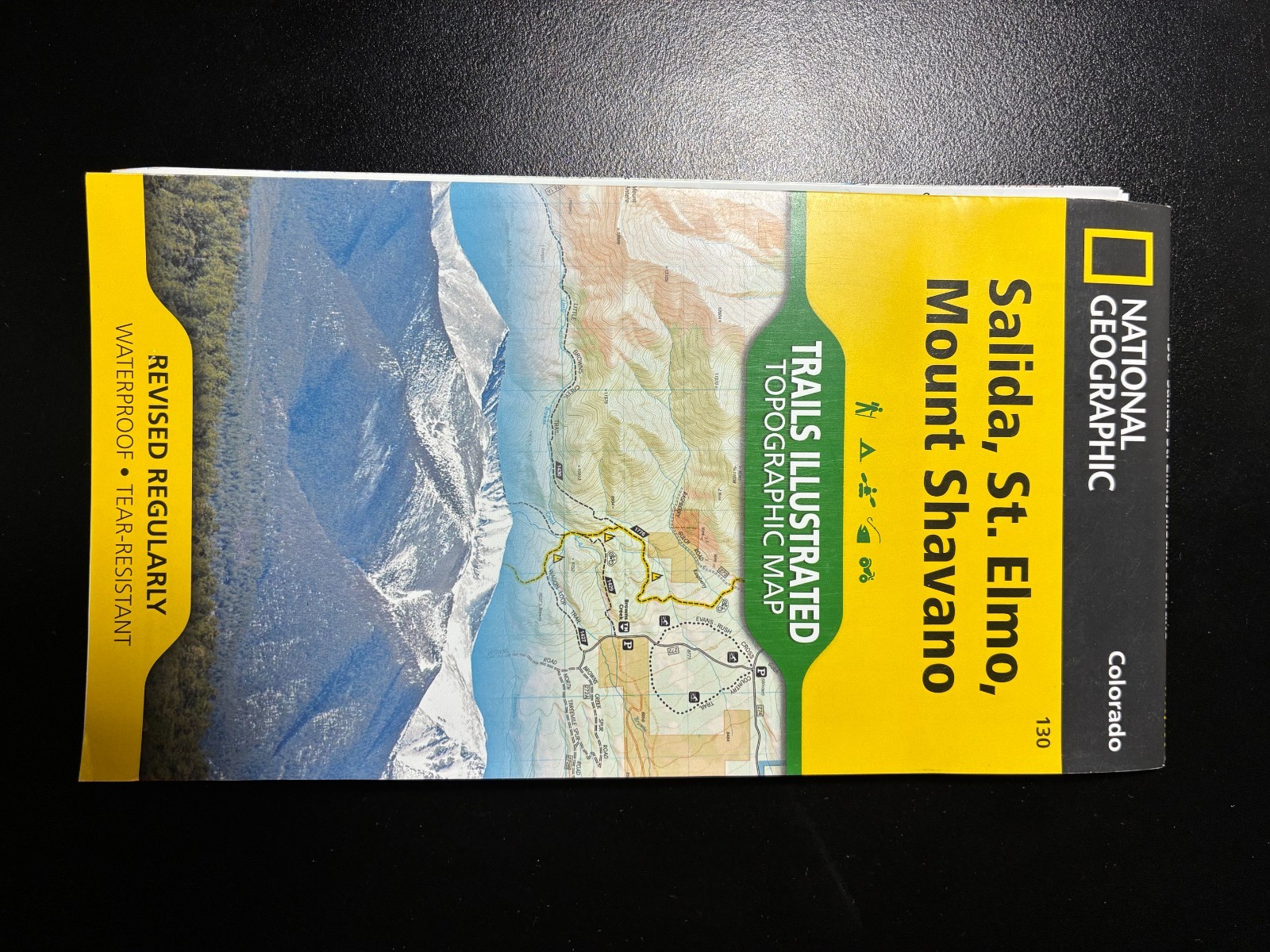 National Geographic Trails Illustrated Map 130 Colorado Salida St. Elmo Shavano