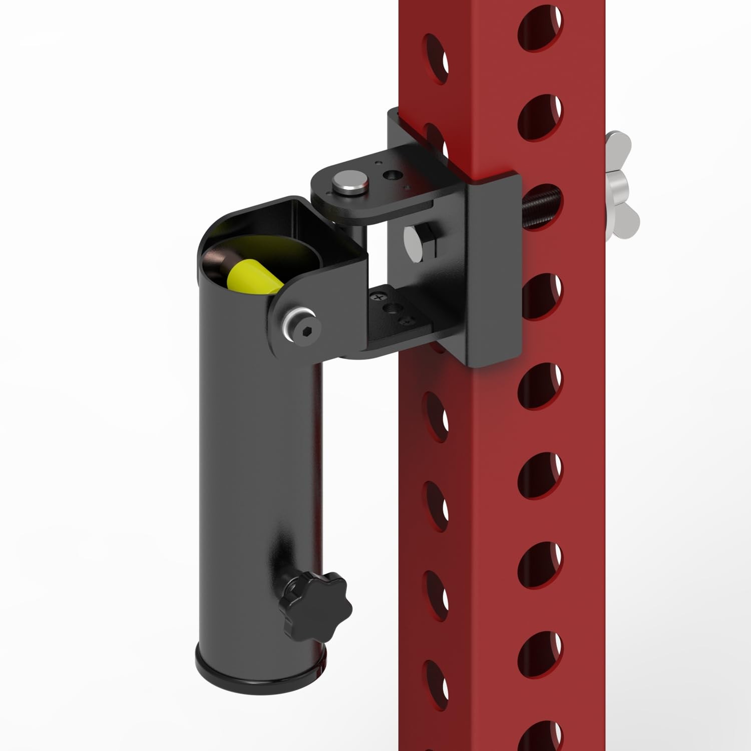 Rack Mounted Landmine Attachment TBar Row Base Fits 2x2 3x3 Inch Power Rack