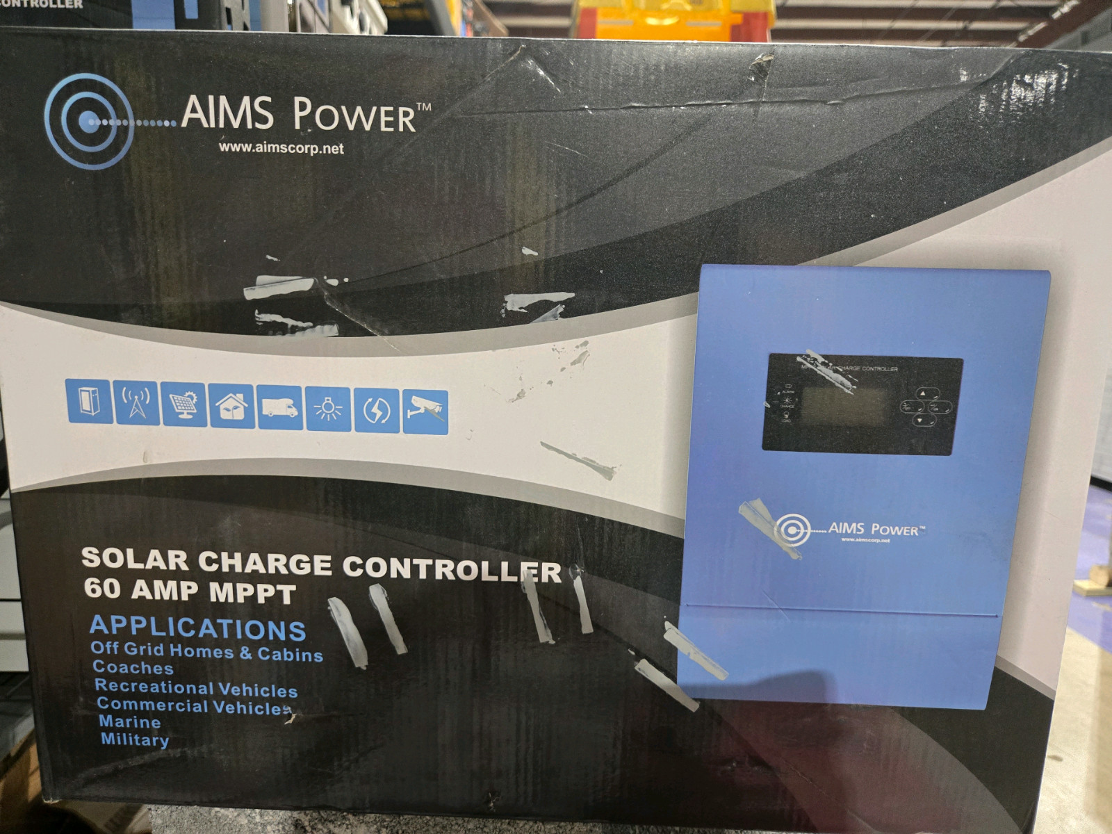 AIMS Power 40 AMP Solar Charge Controller 12/24/36/48V DC