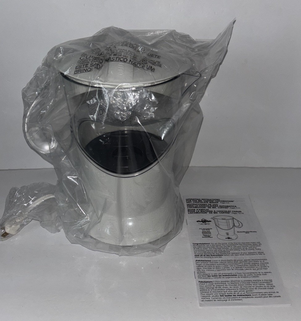 Mr. Coffee Cocomotion Automatic Hot Chocolate Maker New Open Box Cocoa