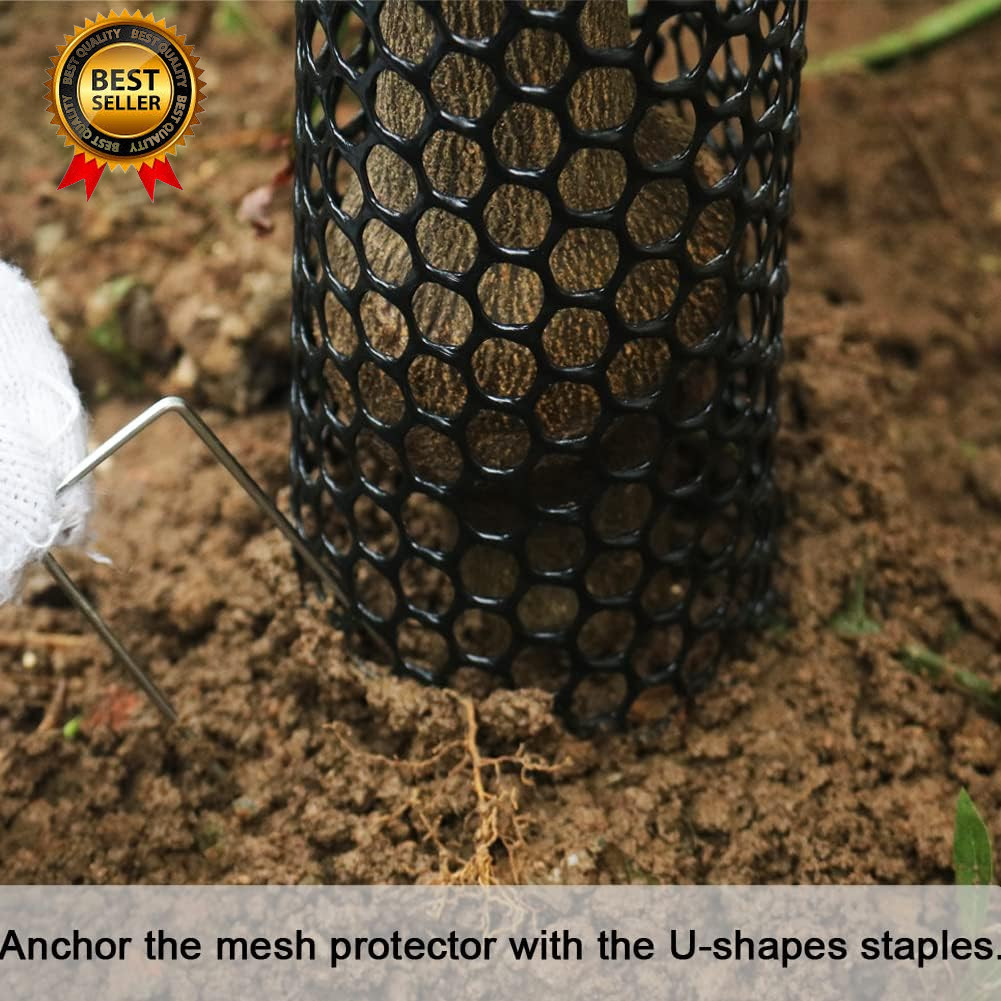 Mesh Tree Trunk Protectors 6 Pack 40 Inches Tree Bark Protector Guard....