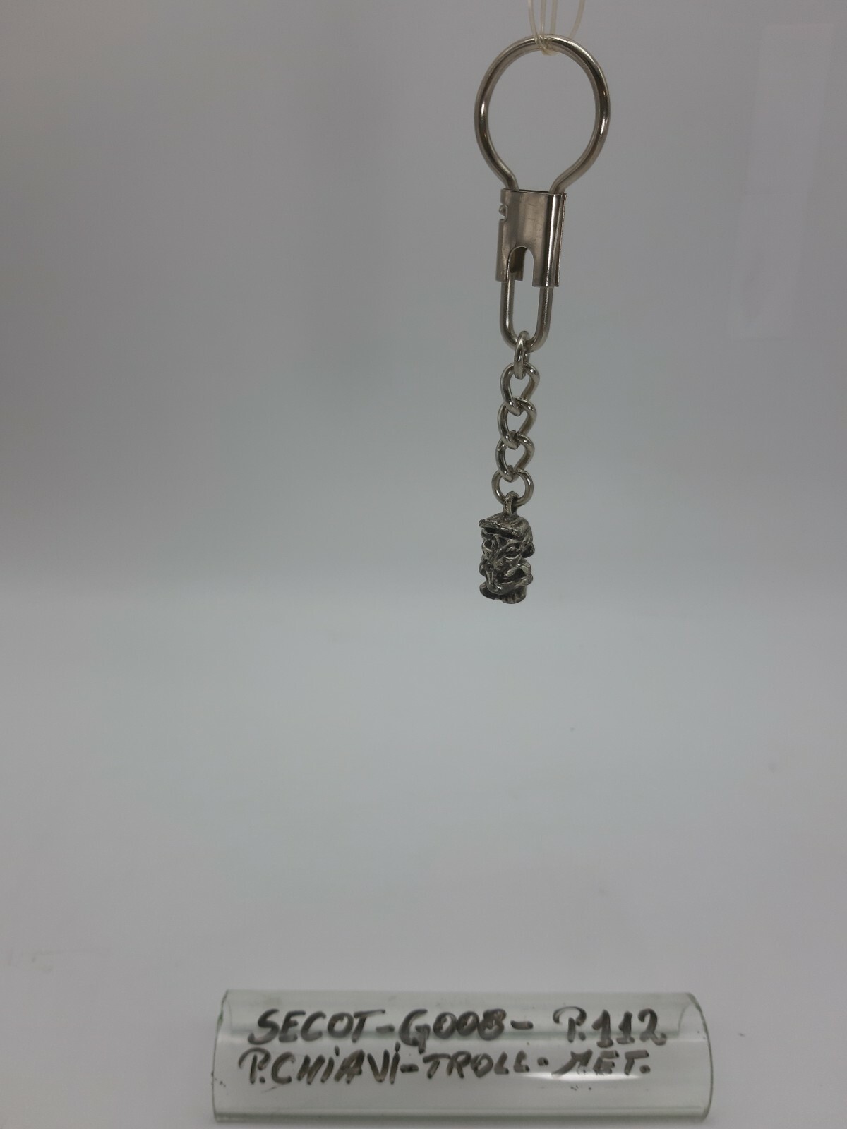 Troll keychain - chrome metal - chrome - code G008 - secot