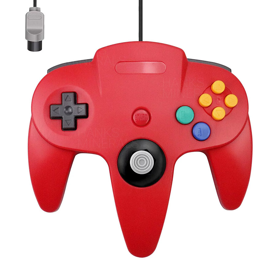 Wired n64 Controller Compatible With Nintendo 64 N64 Joystick Video Game Console