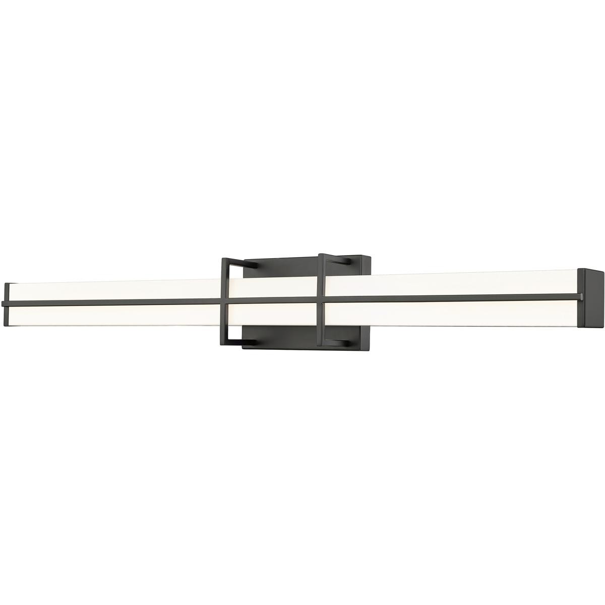 Z-Lite 1011-32W-MB-LED Harrison LED 32 inch Matte Black Vanity Wall Light