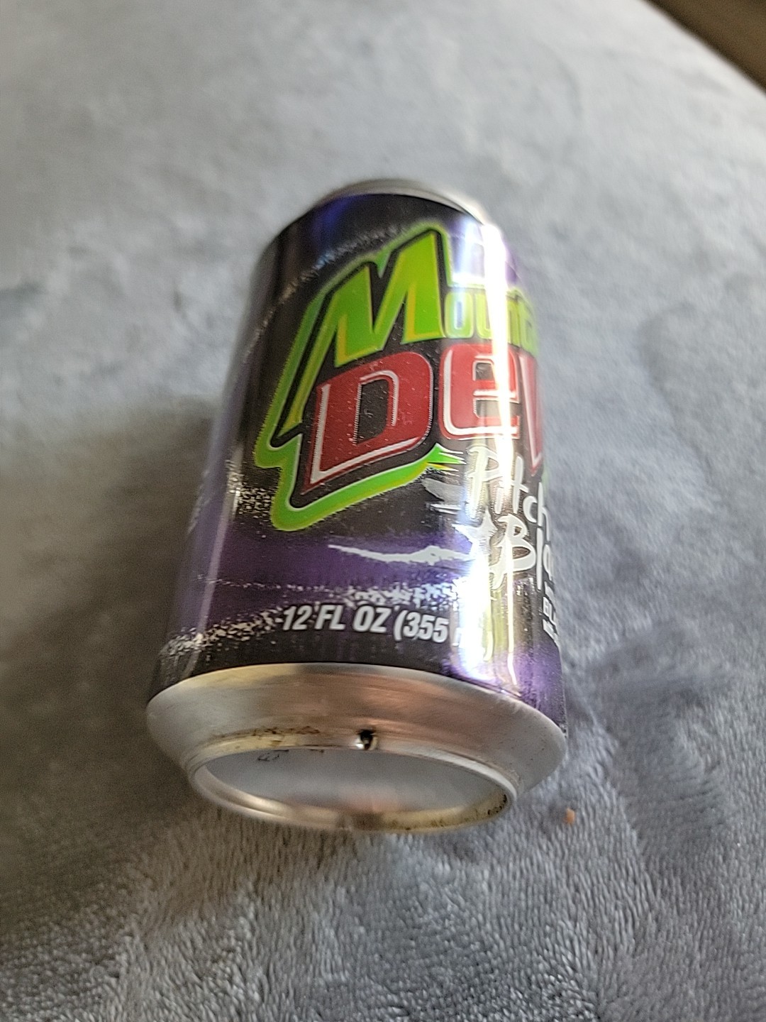 Mountain Dew Pitch Black Can - Limited Edition - Pop-top Unopened empty can