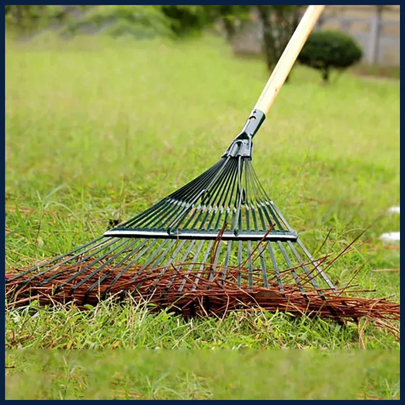 1Pc for Gardeners Grass Farming Rake Durable 22-Tooth Garden Rake Garden Leaf