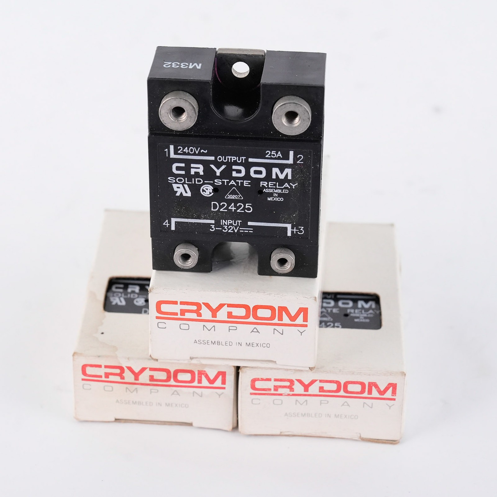 Crydom D2425 Solid State Relay SSR 240V 25A 3-32V Input - Open Box