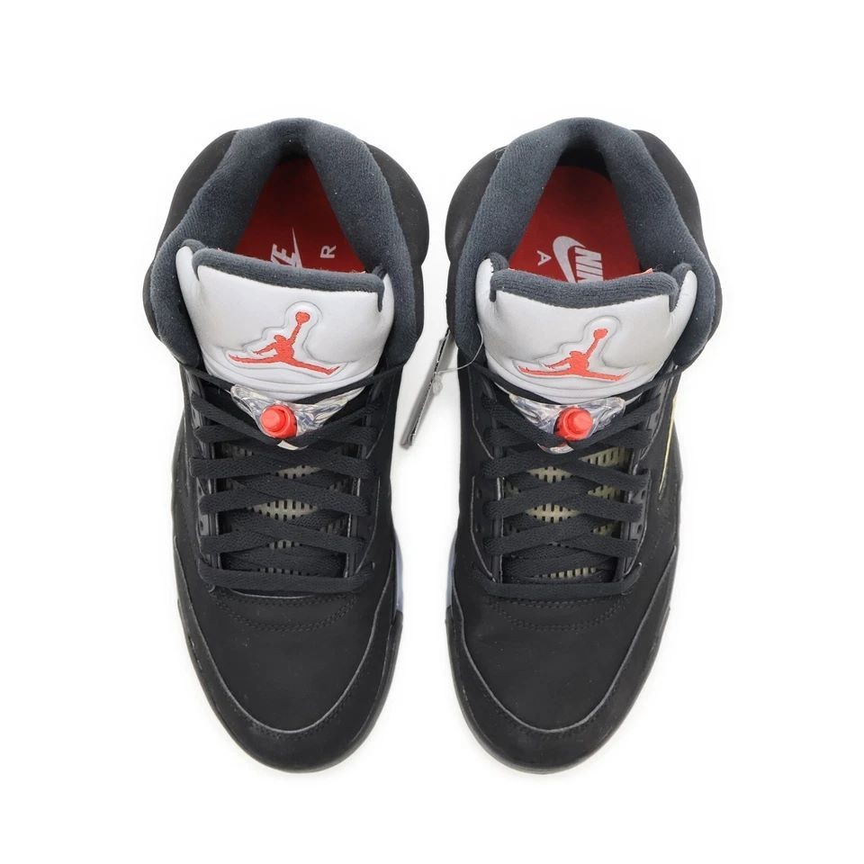 Nike Air Jordan 5 Retro OG Black Fire Red Metallic Silver Men’s Limited Edition