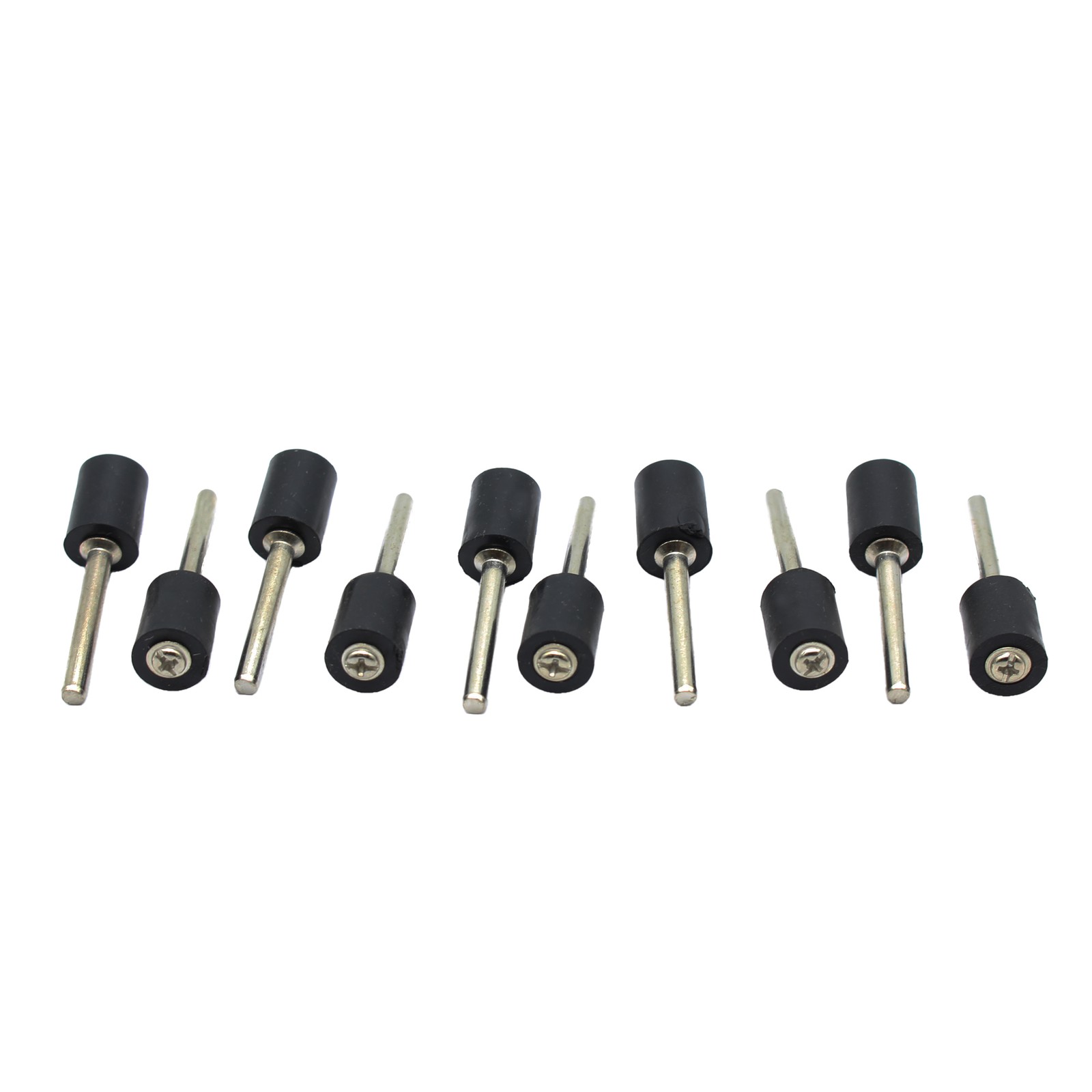 TMAX 10pc 3/8" Rubber Mandrel Sand Drum Holder 1/8" Shank for Rotary Tool