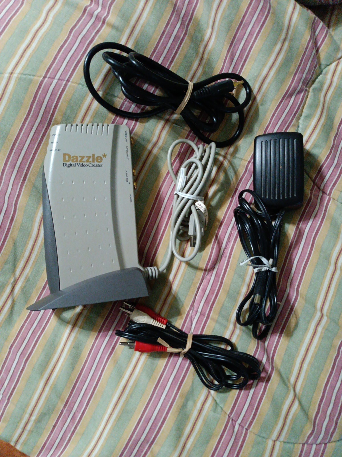 Dazzle Digital Video Creator Model DVC-USB W/ Power Cord + Extras W/ Base Tested