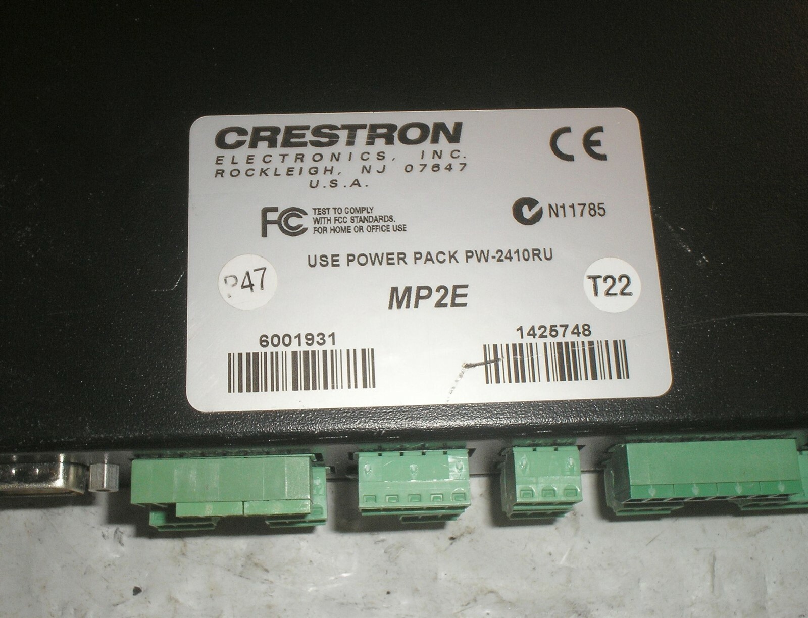 Crestron MP2E Professional Integrated AV Control System - Guaranteed Working