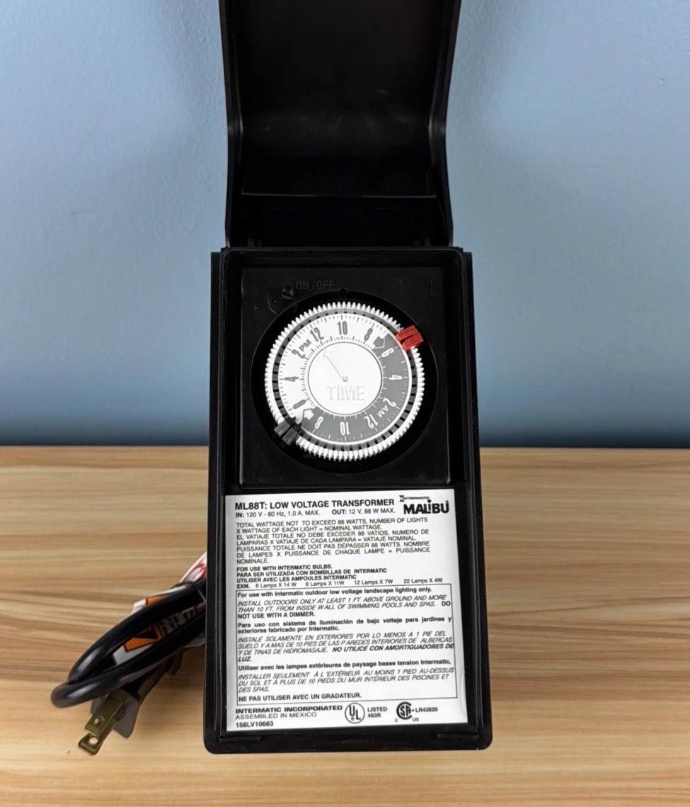 Malibu Intermatic Landscape 88-Watt Low Voltage Transformer Timer Lighting Works