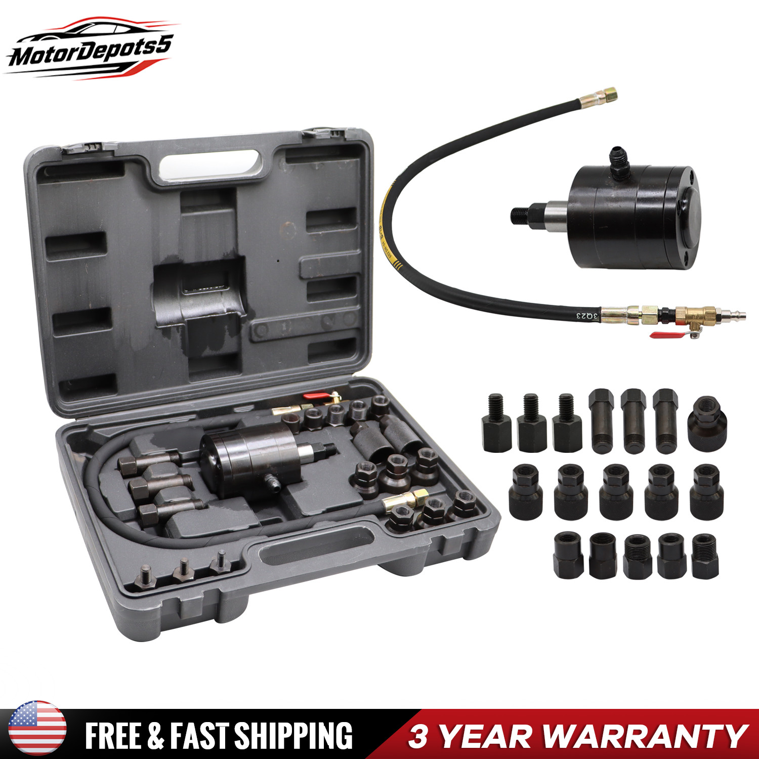 Universal Pneumatic Air Vibration Diesel Injector Puller Extractor Tool Kit
