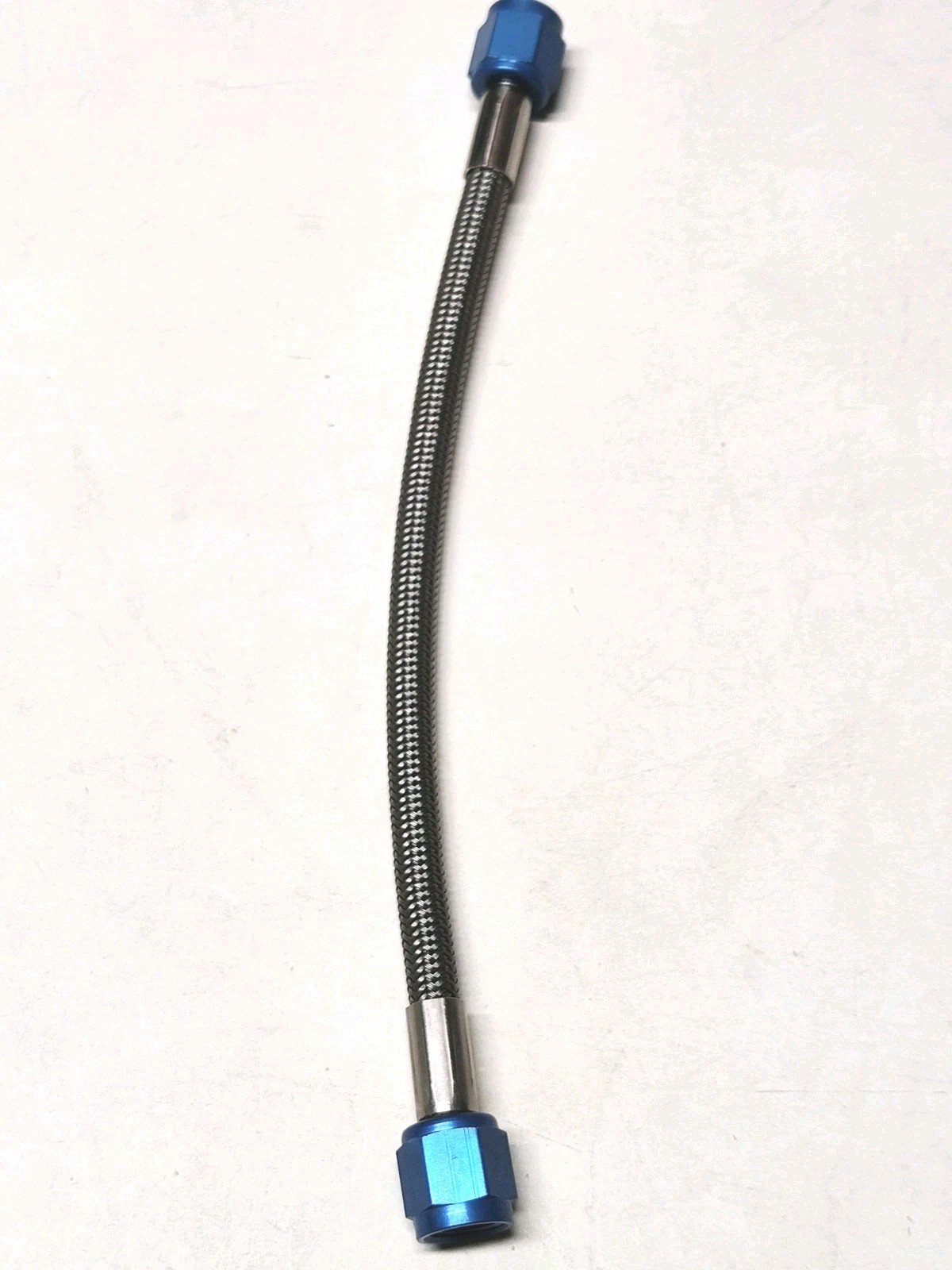 4AN 21" NITROUS OXIDE STAINLESS BRAIDED HOSE BLUE OR RED ENDS