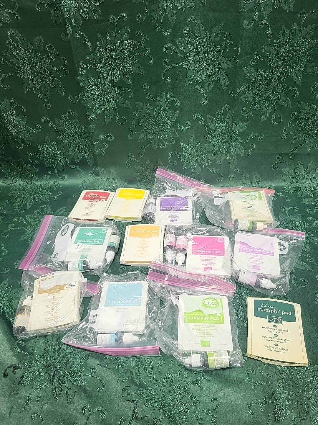 12 Stampin Up Classic Ink Pads and Some Refills See Pictures For Colors & Refill