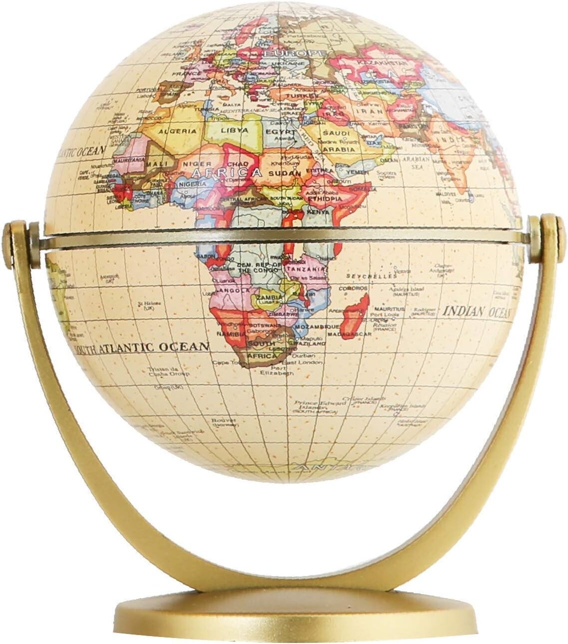 WORLD GLOBE EARTH Map Rotating Geography Ocean Classroom Learning Desktop