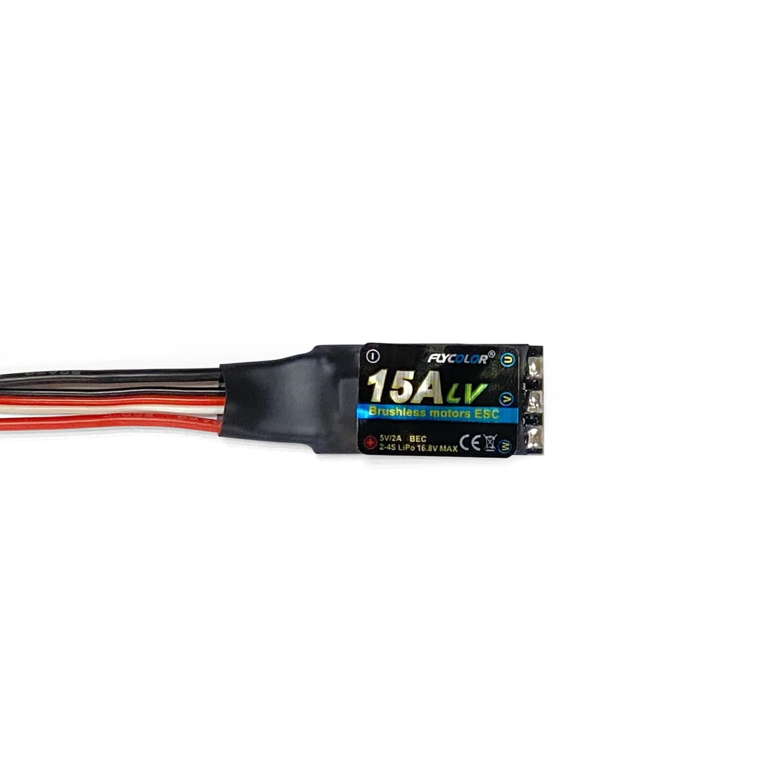 FLYCOLOR 15A ESC for RC Brushless Motor Electric Speed Controller Built-in 5V...