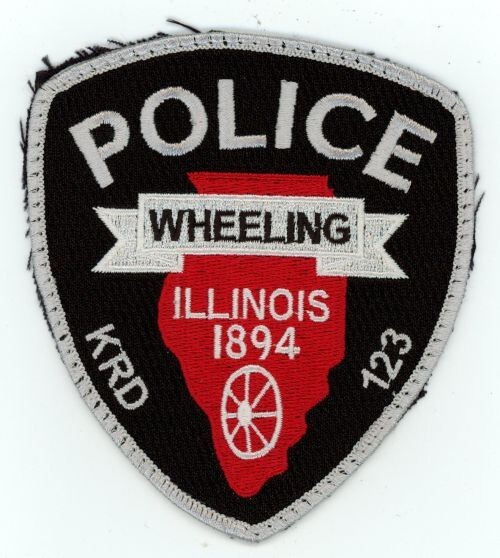 ILLINOIS IL WHEELING POLICE NICE SHOULDER PATCH SHERIFF