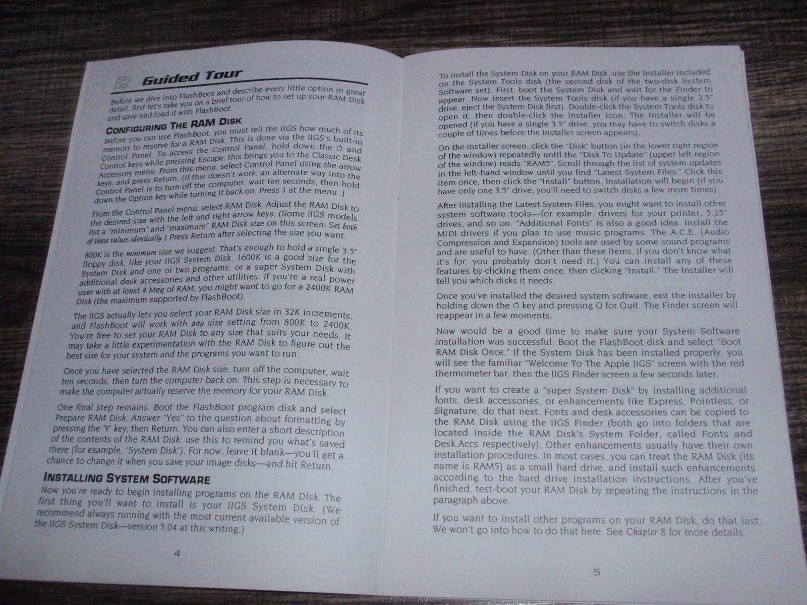 Manual for FlashBoot Apple IIGS RAM Disk Management Software by Jerry Kindall 92