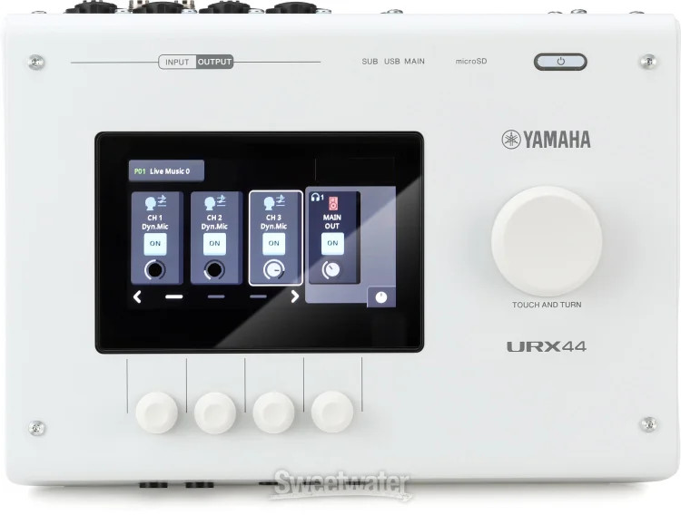 Yamaha URX44 USB-C Audio Interface - White