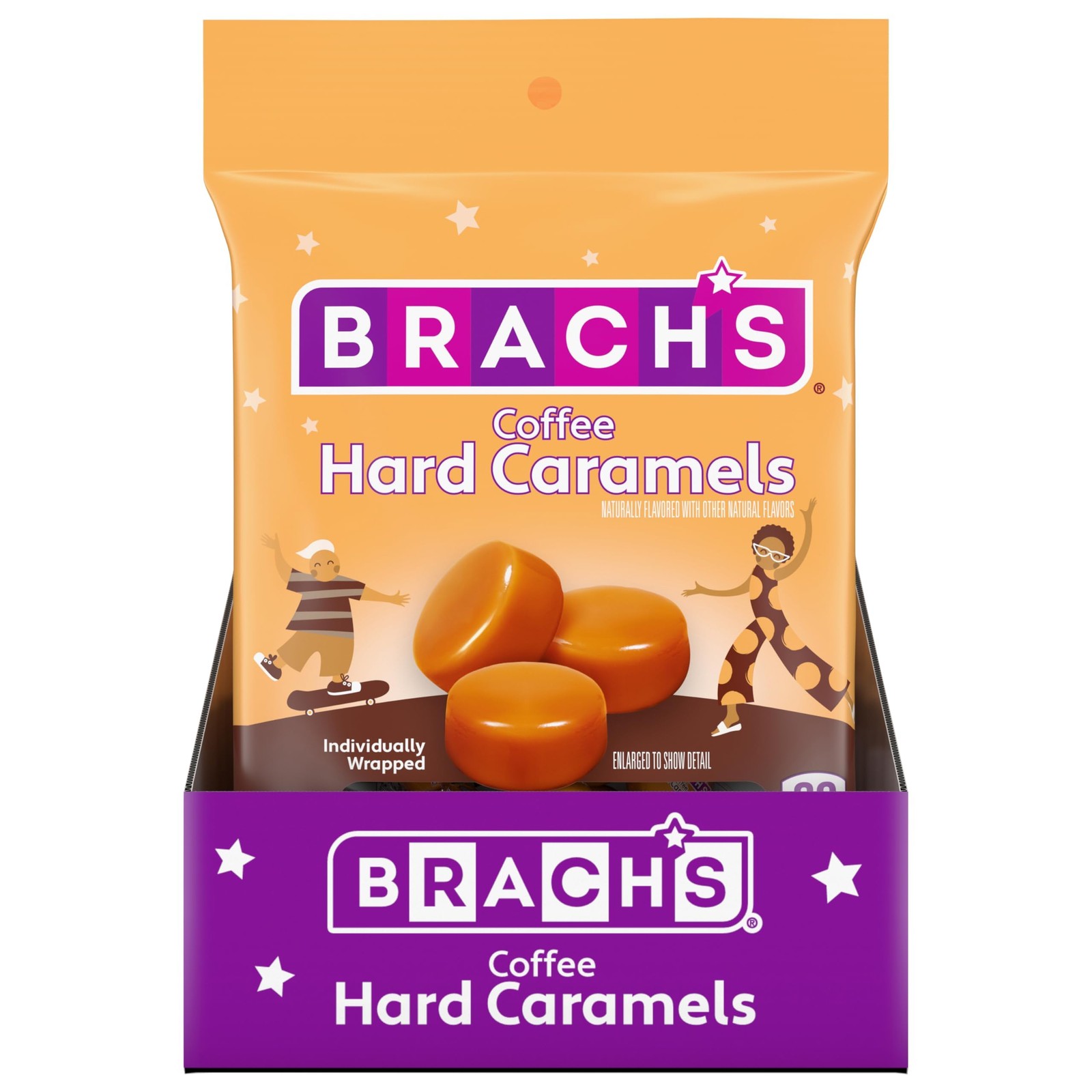 Brach's Nips Coffee Flavored Hard Candy Individually Wrapped Candy Pack of 12