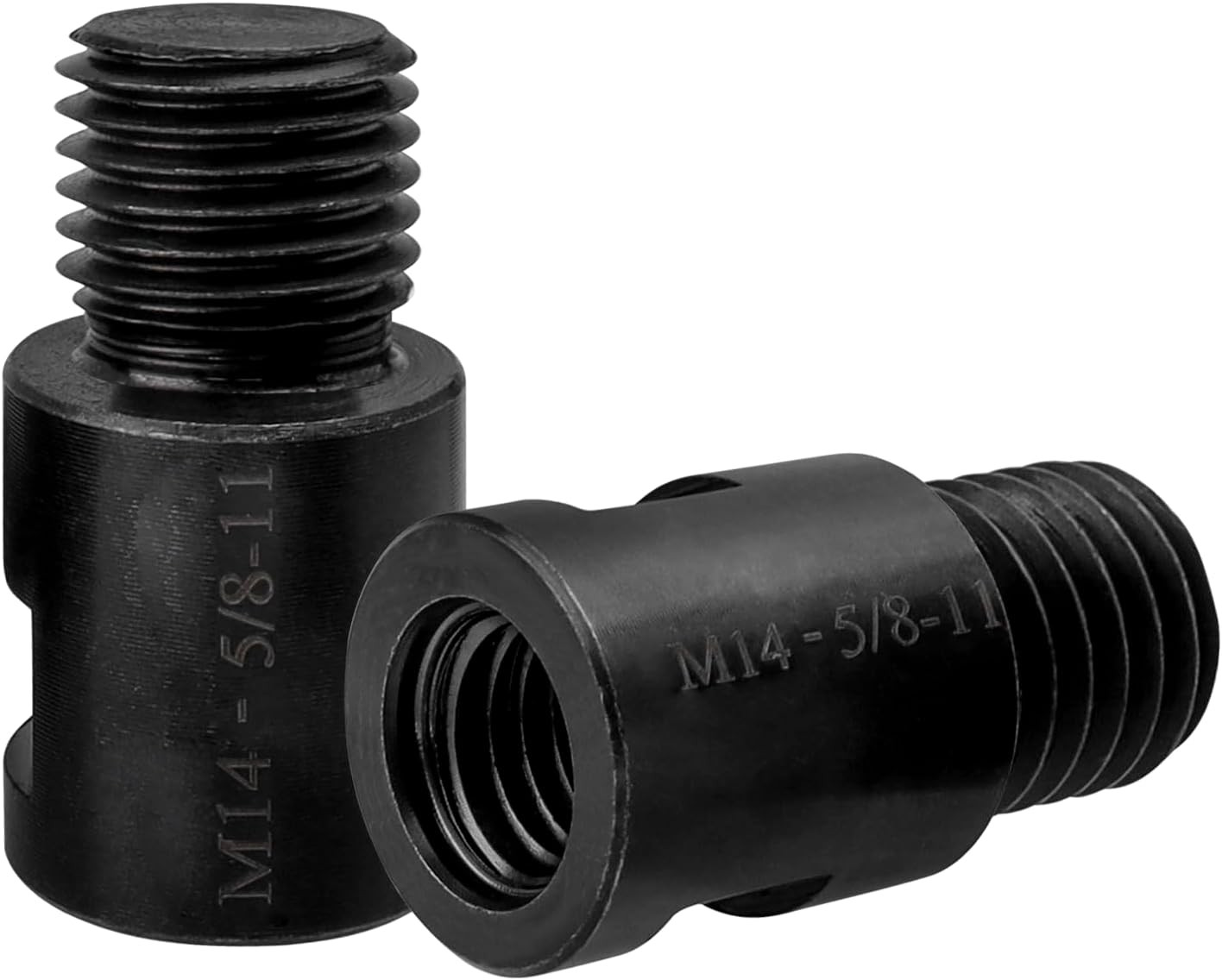 2Pcs Angle Grinder Attachment M14 Female to 5/8"-11 Male Adapter Rotary