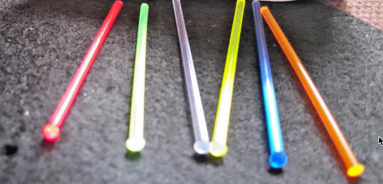 Fiber Optic Rods PMMA 1.0mm 6" for Front Sight Filament Dark Blue USA!!