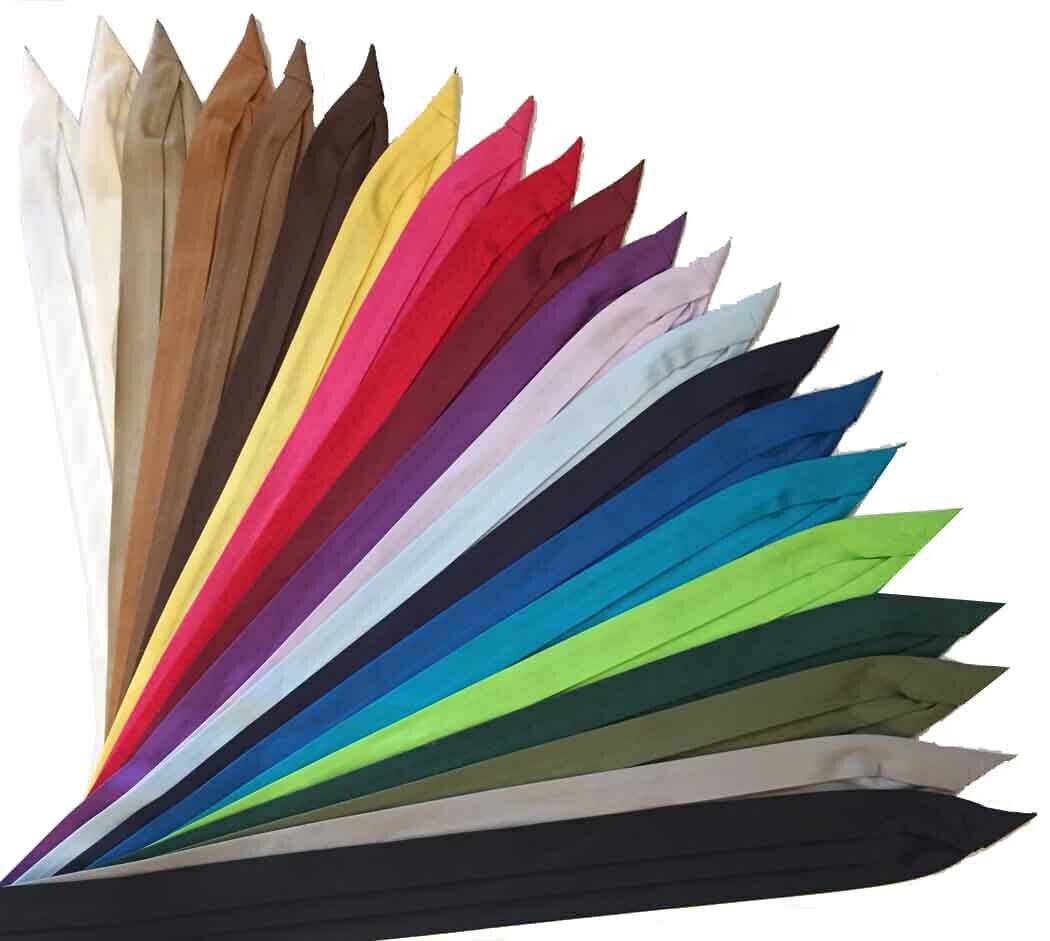 Hat Bands - 3-Pleat Lt Weight Solid Poly/Cotton with 2-End Hooks-Final Sale