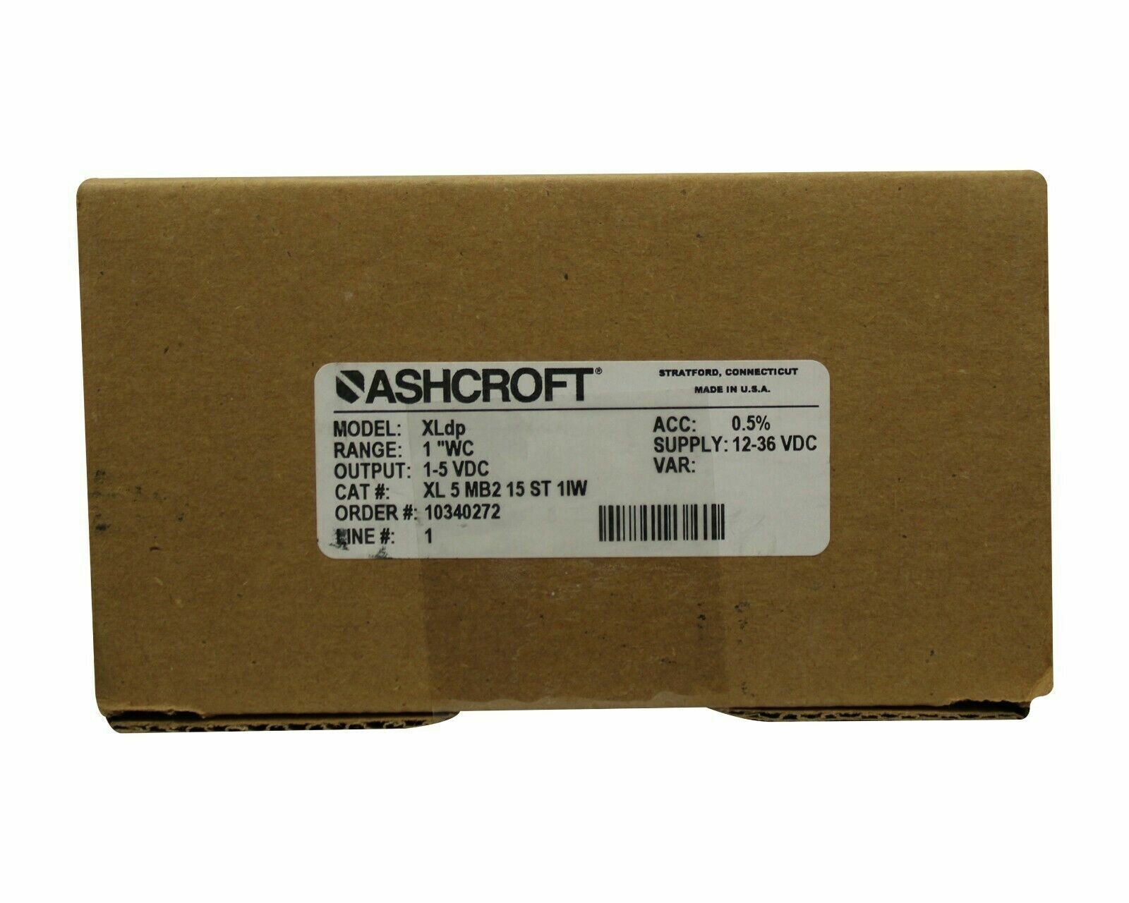 ASHCROFT MODEL XLDP DIFFERENTIAL PRESSURE TRANSMITTER NEW IN BOX