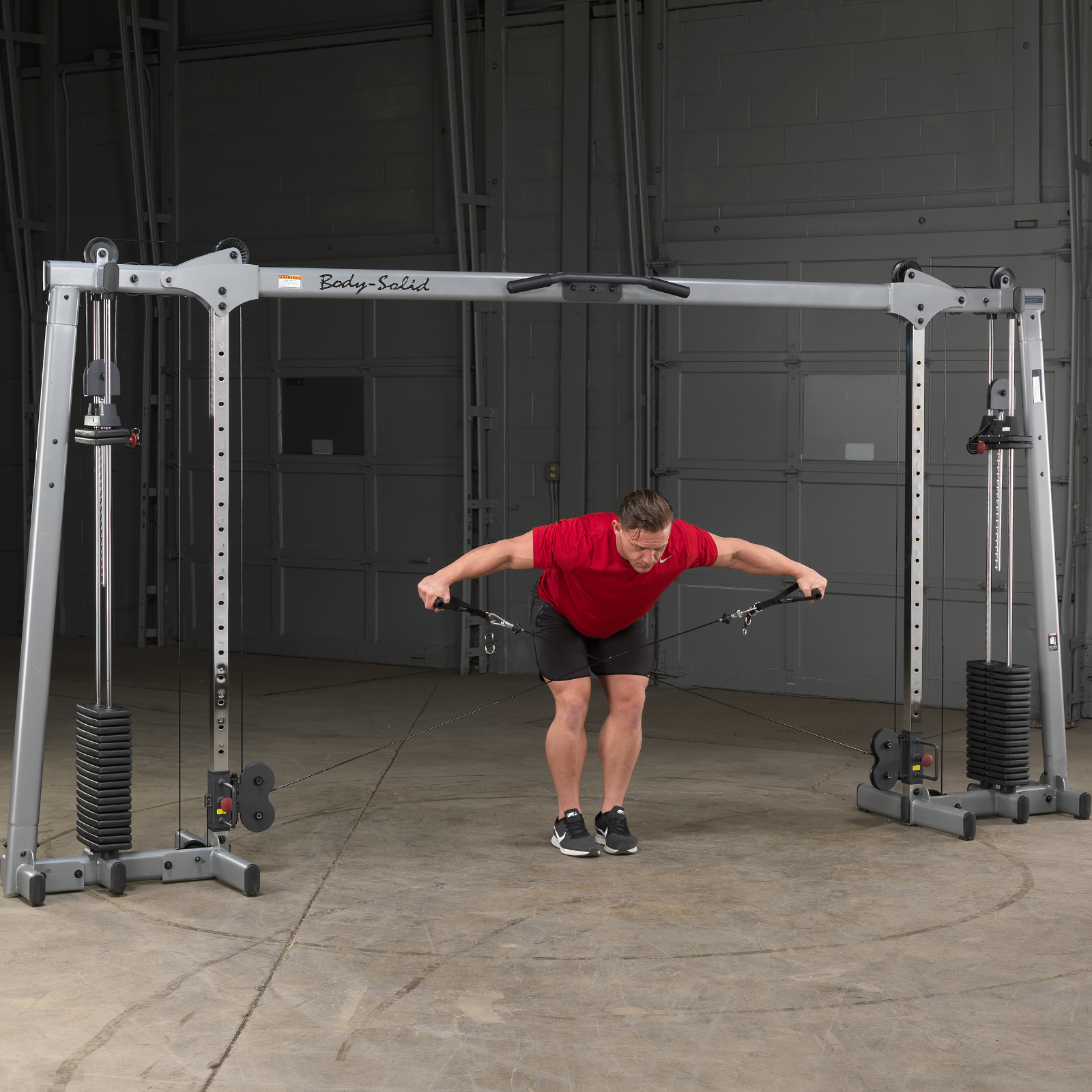 Body Solid Deluxe Cable Crossover GDCC250 Selectorized Home Gym Exercise Station