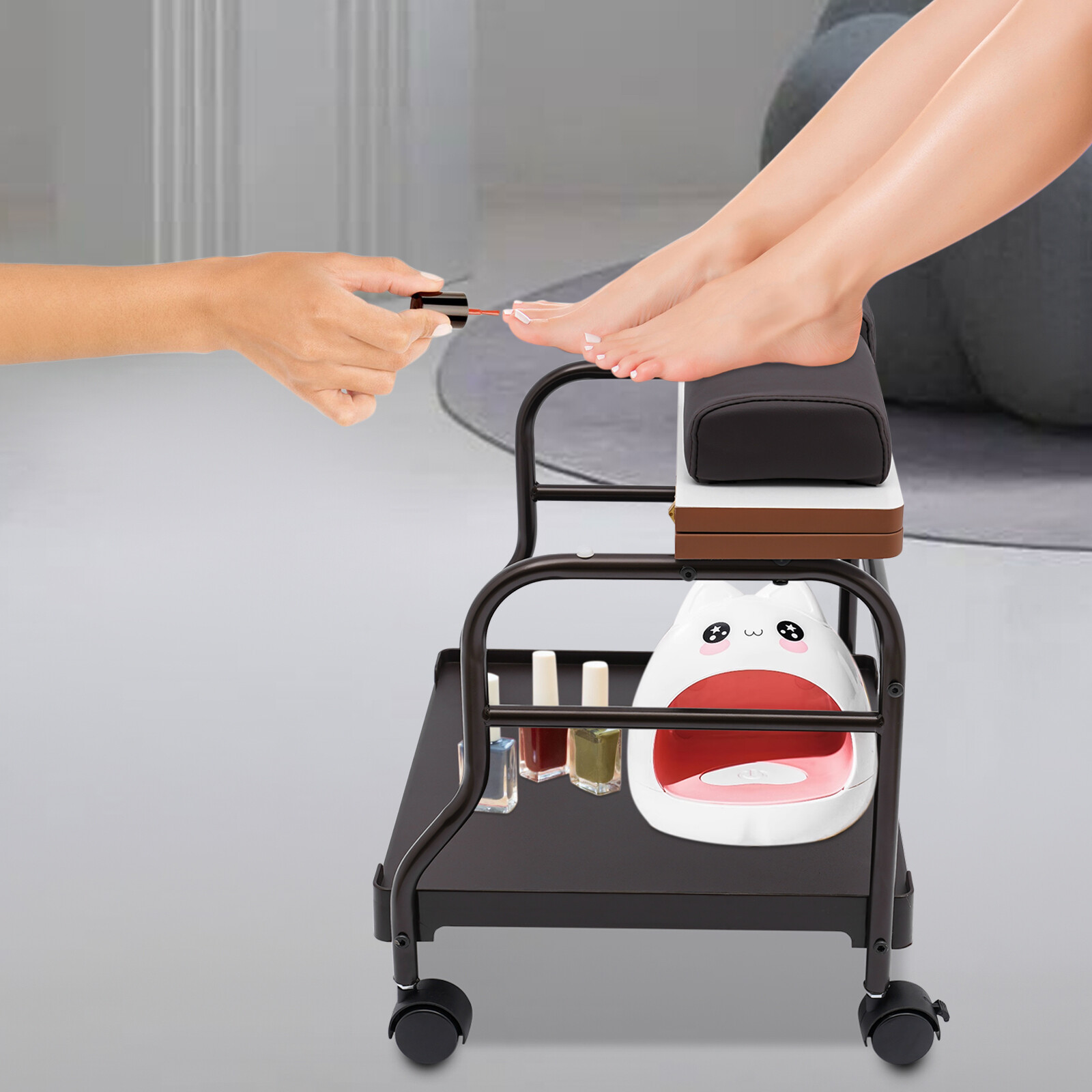 Beauty Salon Cart Nail Or Foot Bath Spa Trolley Pedicure Manicure Salon Supplies