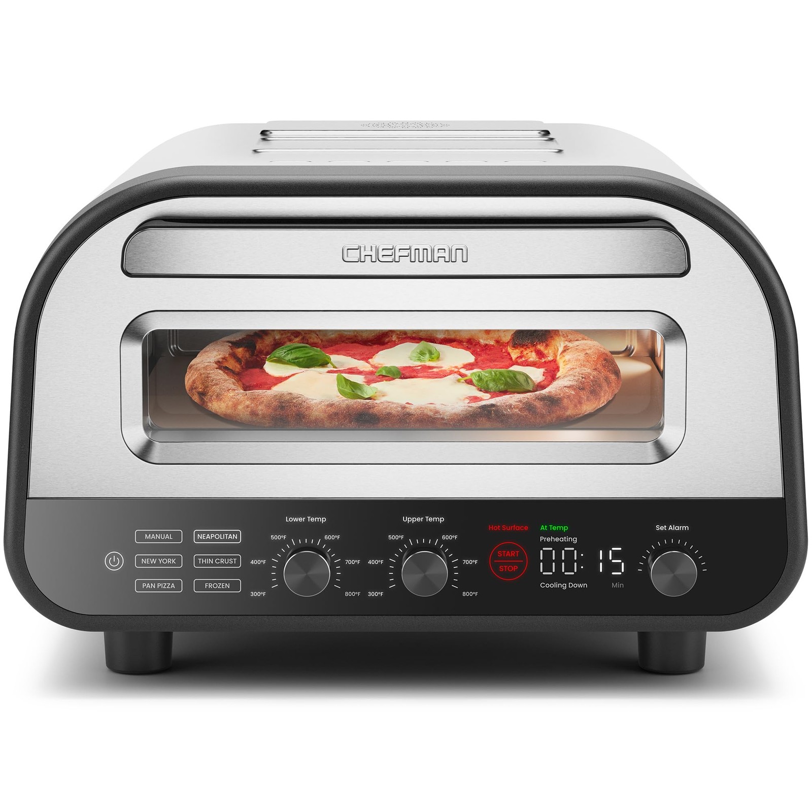 CHEFMAN Indoor Pizza Oven - Makes 12 Inch Pizzas in Minutes, Heats up to 800°F