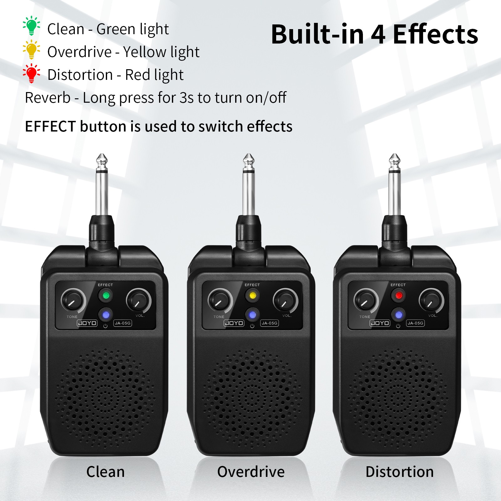 JOYO Electric Guitar Amplifier JA-05G Four Guitar Effects With Bluetooth（OPEND）