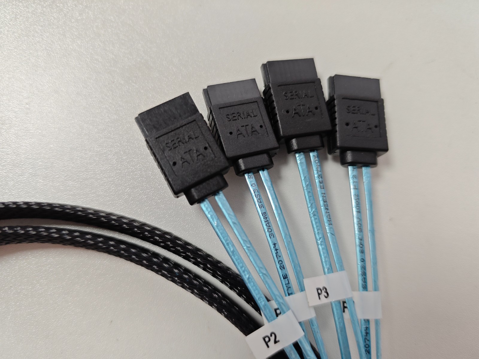Mini SAS to 4-SATA SFF-8087 Multi-Lane Forward Breakout Internal Cable 1M
