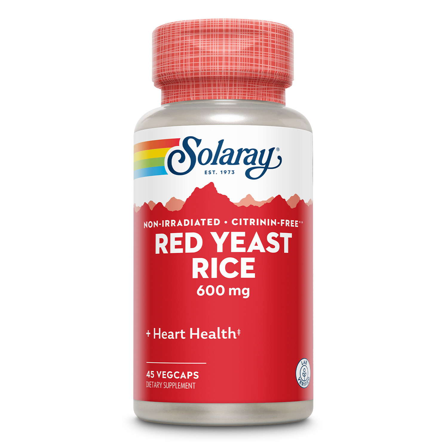 Solaray Red Yeast Rice, 600 mg, 45 Count