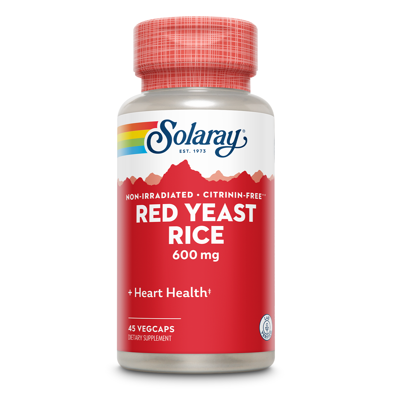 Solaray Red Yeast Rice, 600 mg, 45 Count
