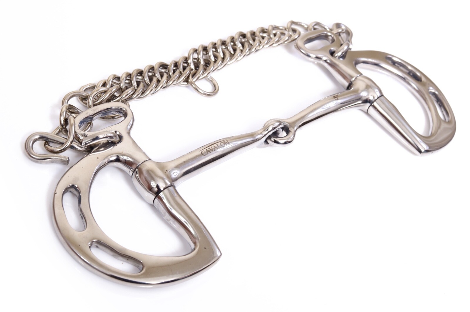 Cavalon Kimblewick Uxeter Slotted Single Jointed Horse Bit